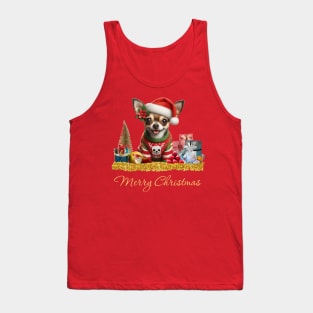 Merry Christmas Chihuahua Tank Top